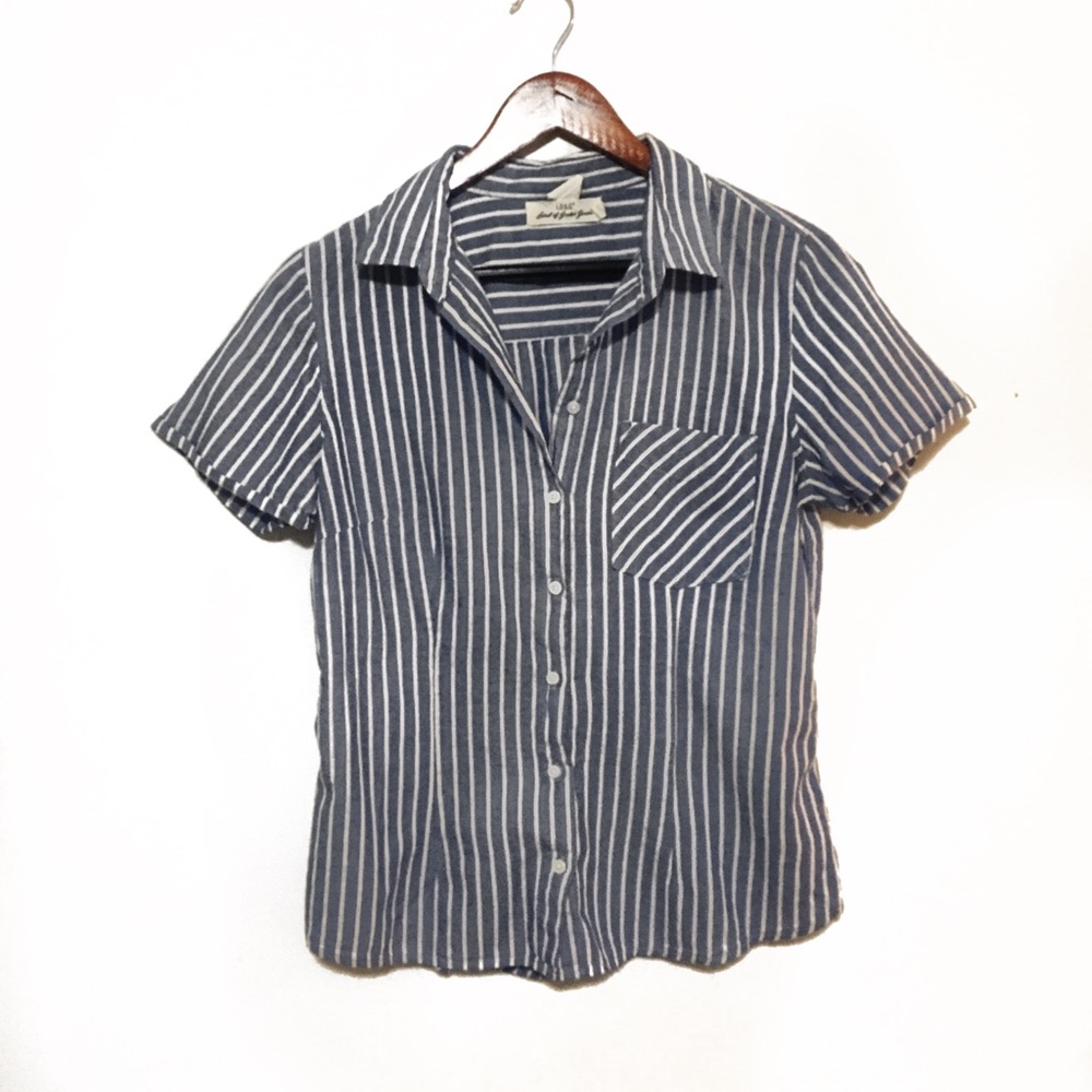 Blue stripped button down - Picture 2 of 3